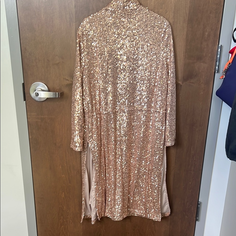 β¨ BB Dakota x Steve Madden Rose Gold Sequin Jacket β¨ - Picture 8 of 11